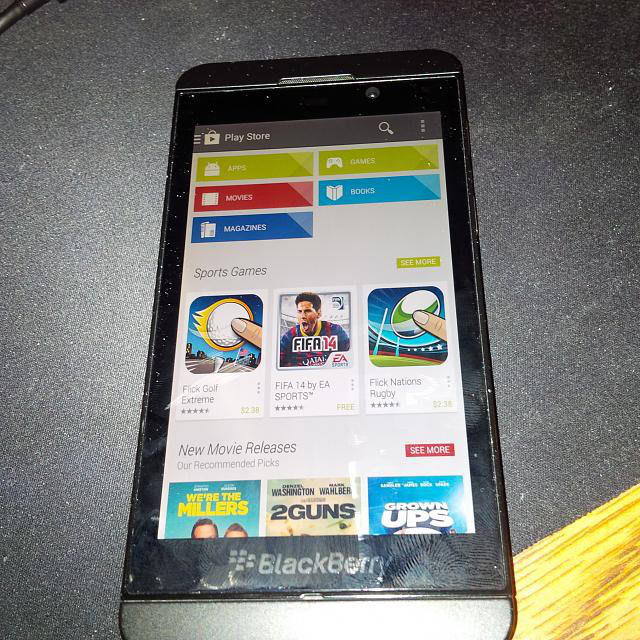 Google Play Store - BlackBerry 10.2.1