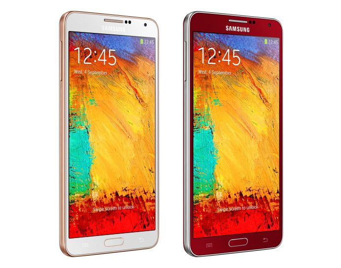 note 3 rose gold red