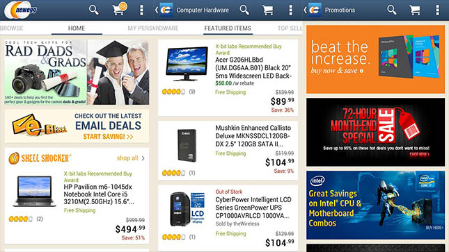 newegg android apps