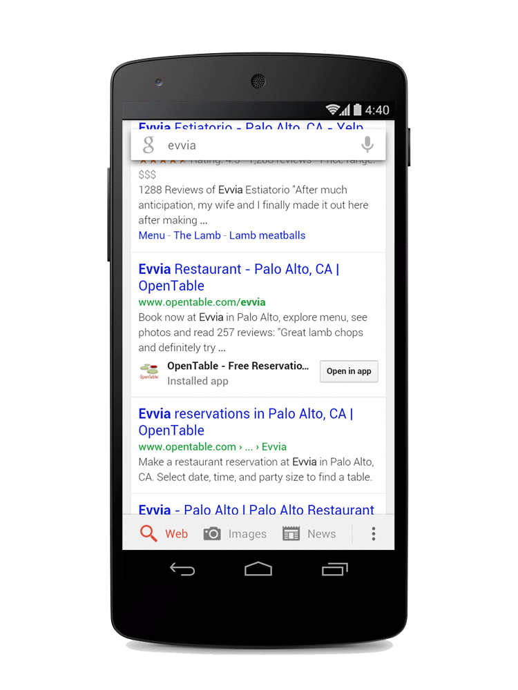 Google Search for Android - Apps Search