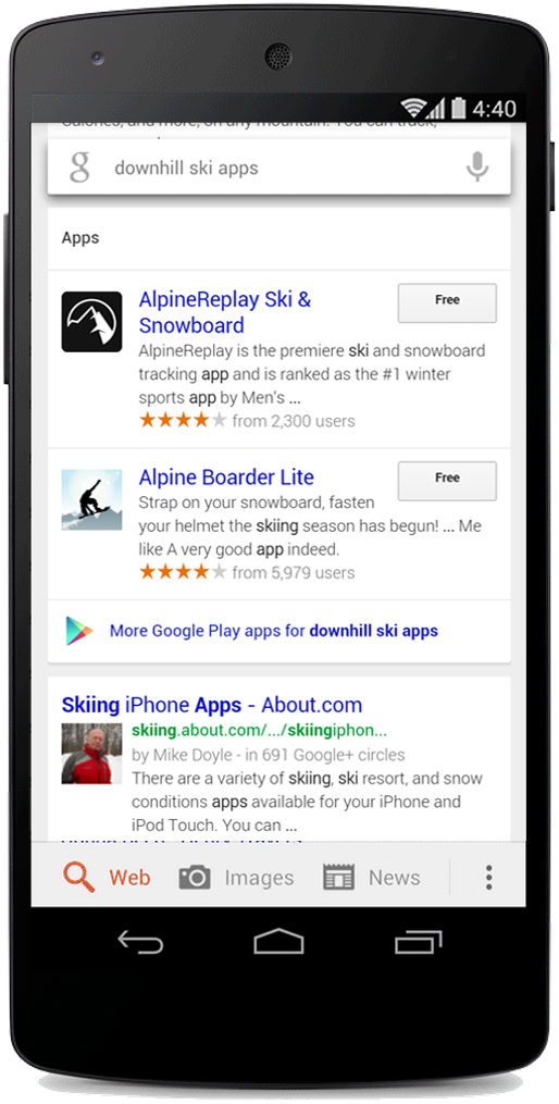 Google Search for Android - Apps Search