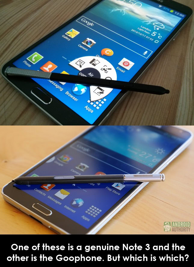 goophone n3 and note 3 - which is which