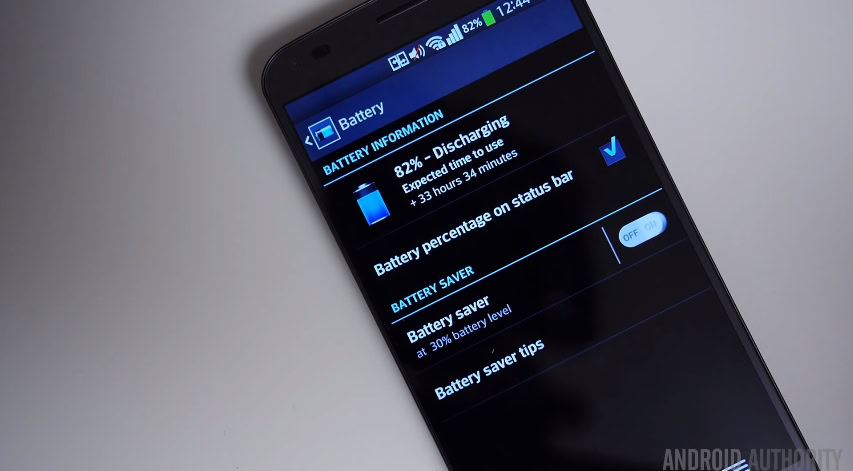 lg g flex battery life