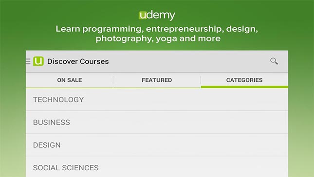 Udemy Android app review