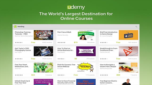 Udemy Android apps