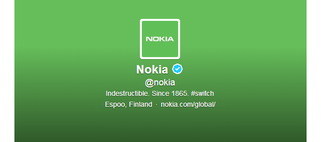nokia-green-twitter-page