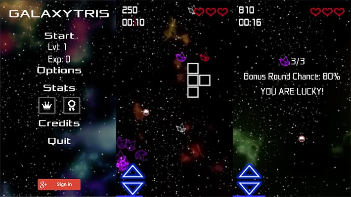 Indie app of the day - GalaxyTRIS