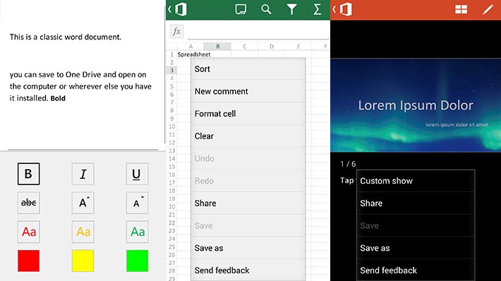 Microsoft Office for Android 3