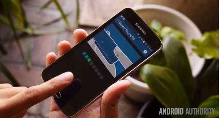 Samsung Galaxy S5 finger scanner