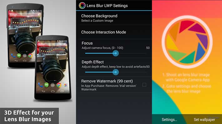 Lens BLUr Live Wallpaper - Indie app of the day - Android Authority