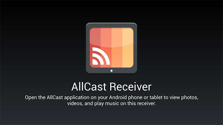 AllCast Receiver screenshot  the best Android apps of May 2014