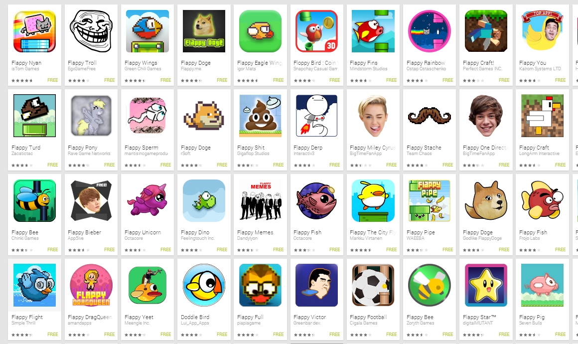 flappy apps clones