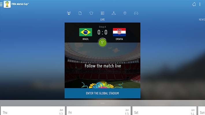FIFA Official app World Cup Brazil 2014