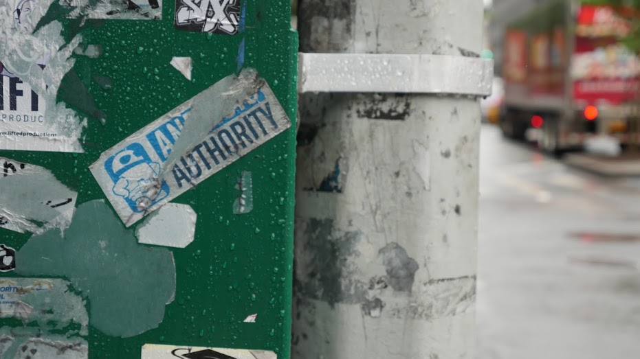 Josh spotted this AA sticker on a random street corner in NY