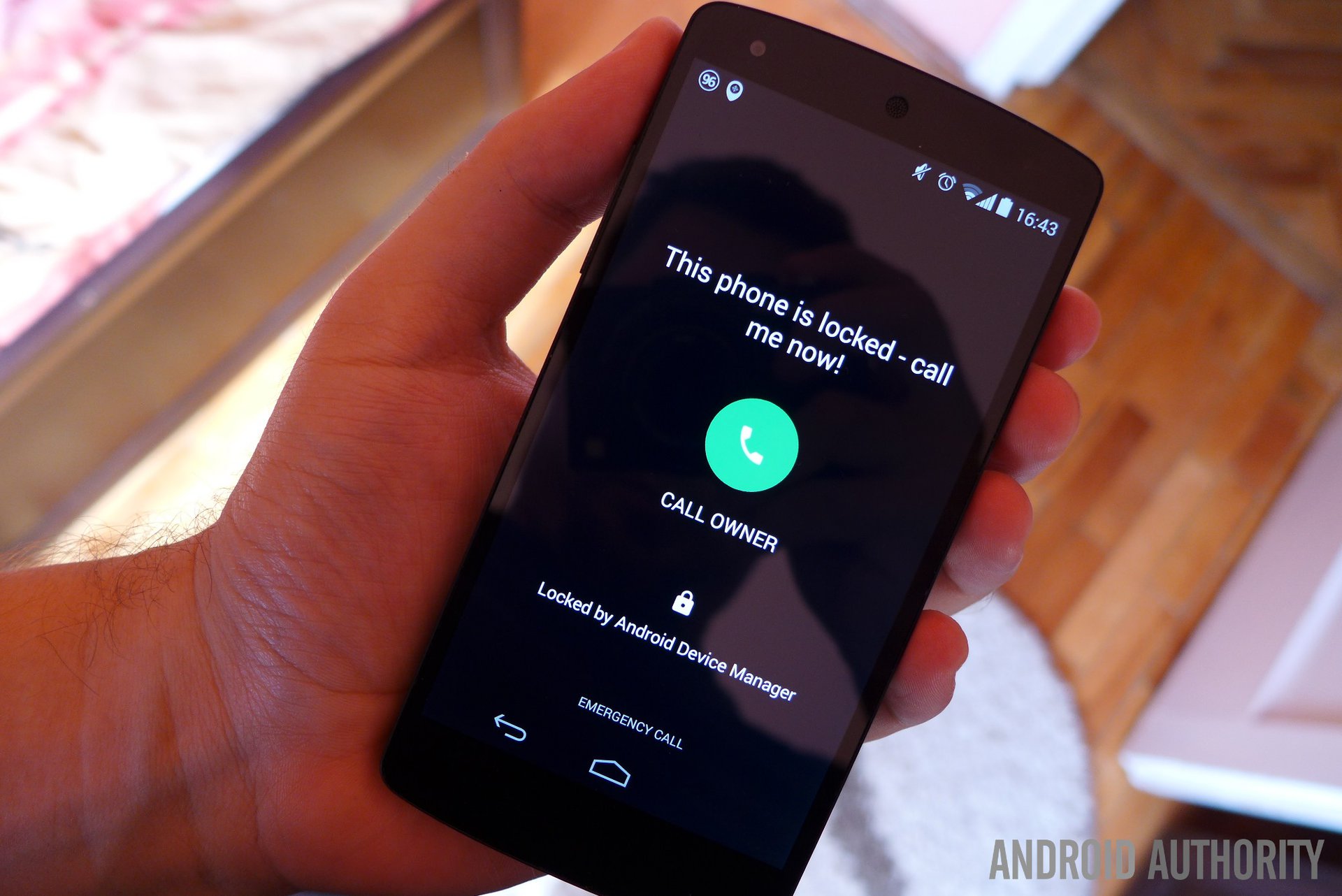 android device manager call back lock screen