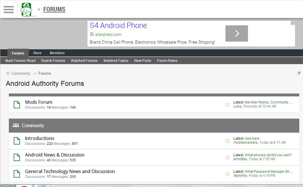 forum screenshot