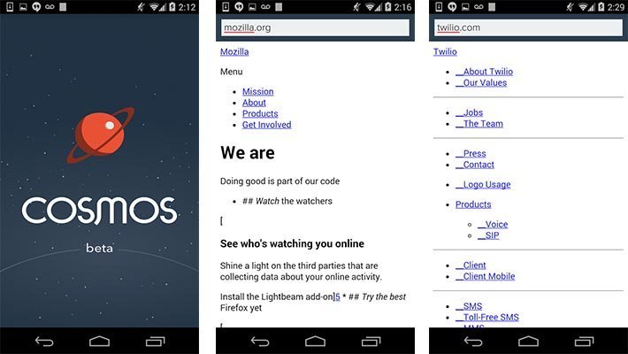 cosmos browser android app