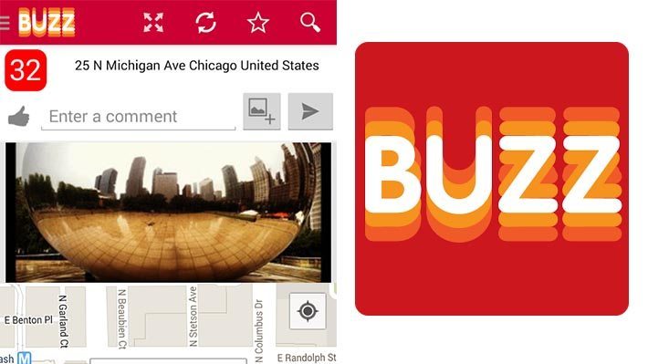 Buzz Social Networking Map - Indie app of the day