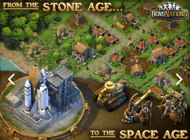 DomiNations Stone to Space