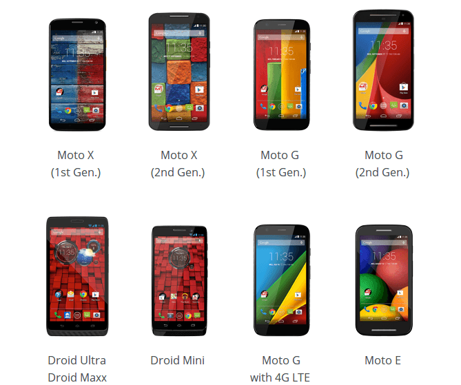 Motorola Devices getting Android 5 Lollipop