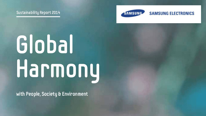 Samsung Sustainability Report 2014 Cover