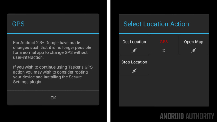 Tasker Location GPS disabled