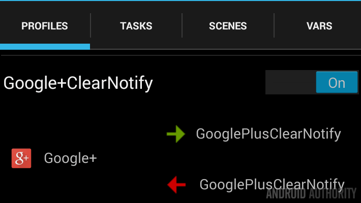 Tasker Profile clear variable