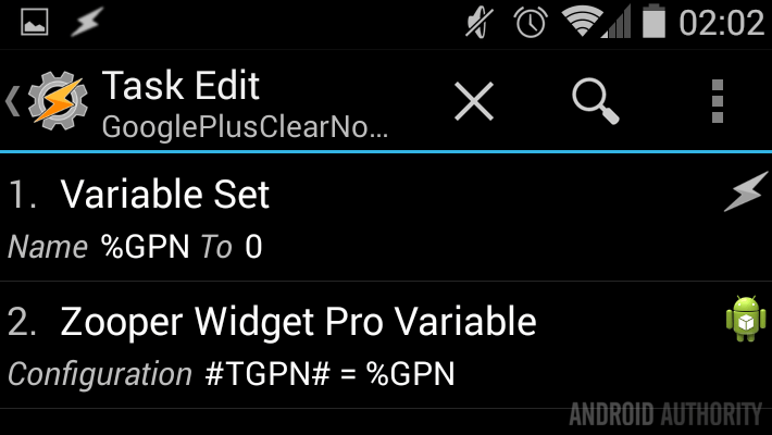 Tasker Task clear variable