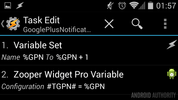Tasker Variable to Zooper Widget Variable