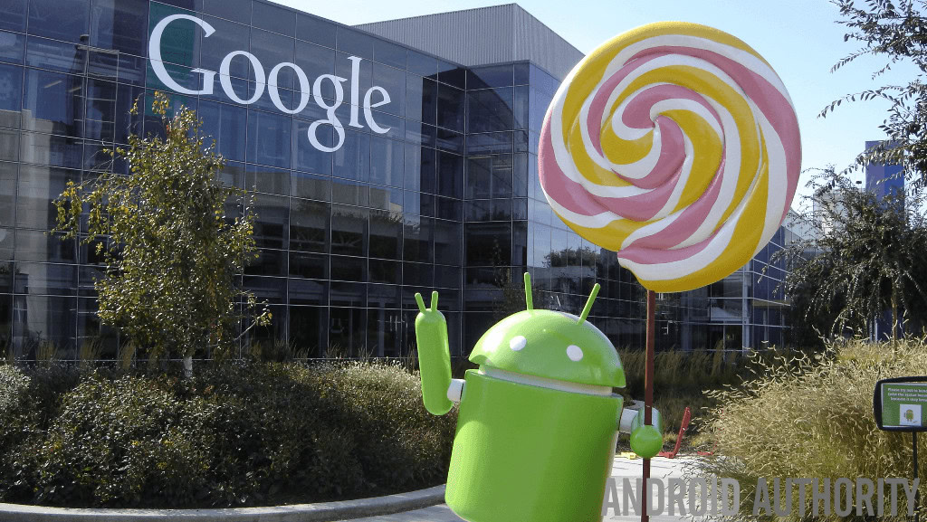 Android Lollipop with Google logo