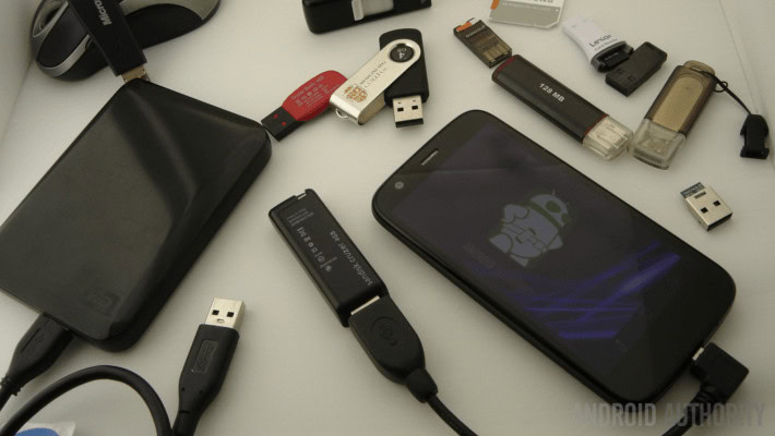 Android USB OTG flash drives