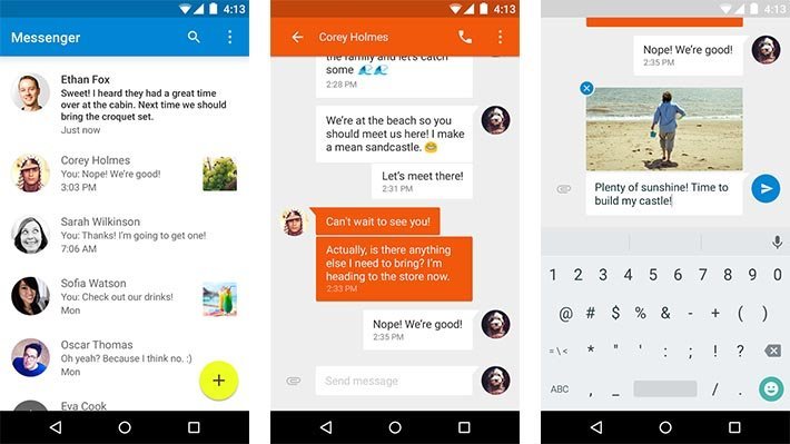 Google Messenger best designed Android apps of 2014