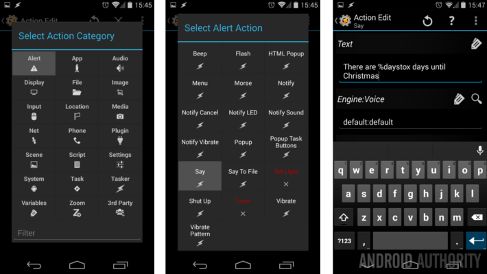 customization - how many days until Christmas? Voice input and variable management in Tasker - Android Authority