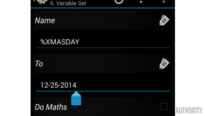 customization - how many days until Christmas? Voice input and variable management in Tasker - Android Authority