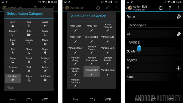 Tasker Task Voice to Variable