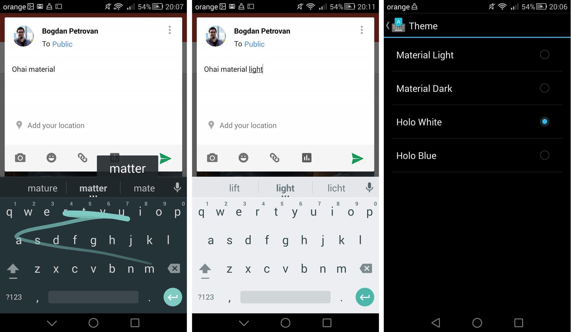 google keyboard 4 material themes 6