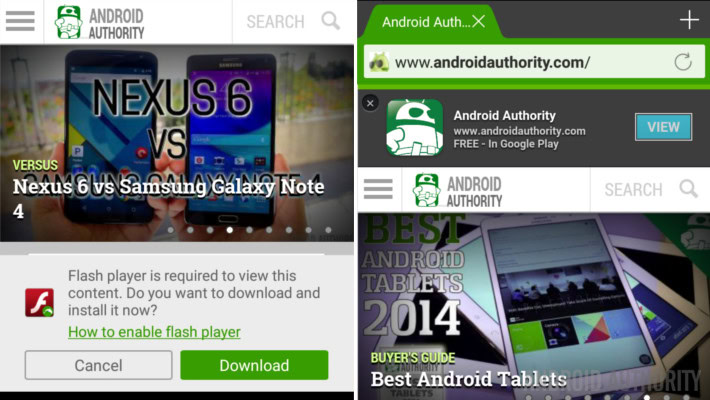 Dolphin Browser android apps Flash on Lollipop