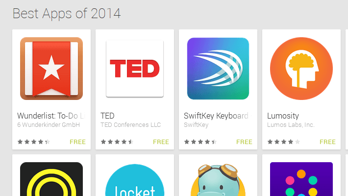 Google Best Apps of 2014