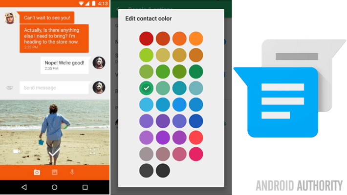 Google Messenger update rolling out, custom colors and smoother animations  - Android Authority