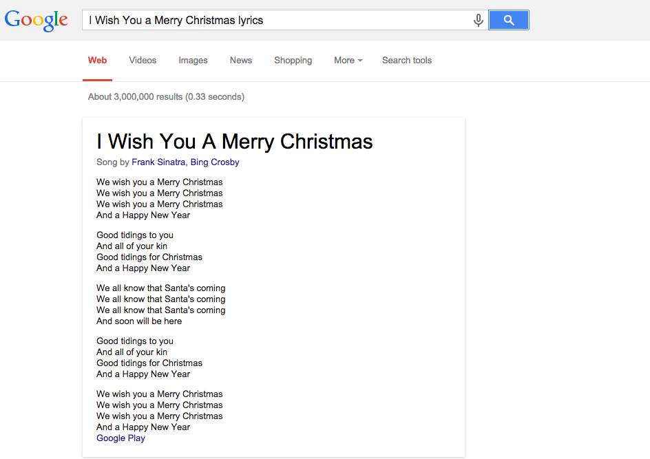 Google Lyrics