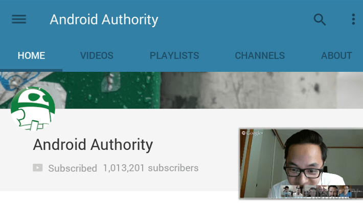 YouTube v6 Material Design Update Channel playing