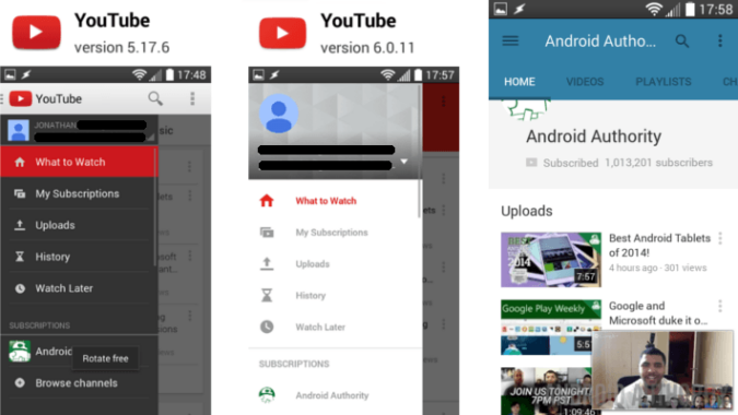 YouTube update rolling out, brings Material Design and more - Android ...