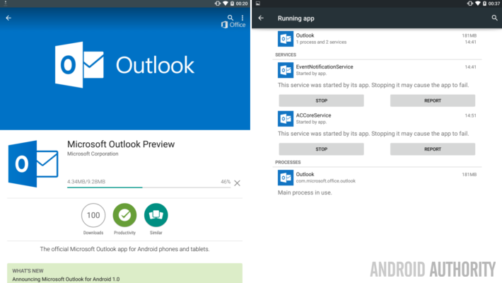 Microsoft Outlook Preview for Android app