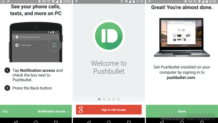 Pushbullet Android setup