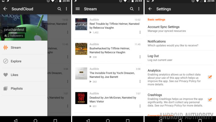 SoundCloud App Update Material Design