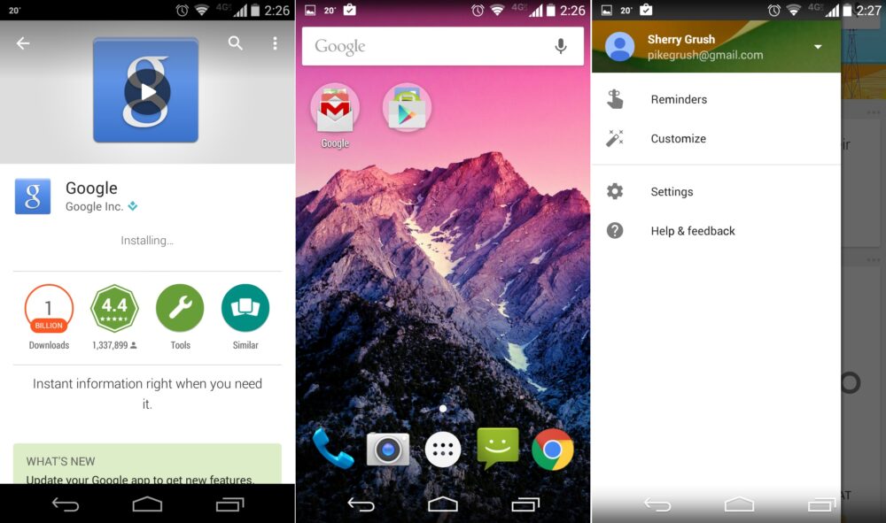 Google Now Launcher update brings Material Design tweaks to KitKat and ...