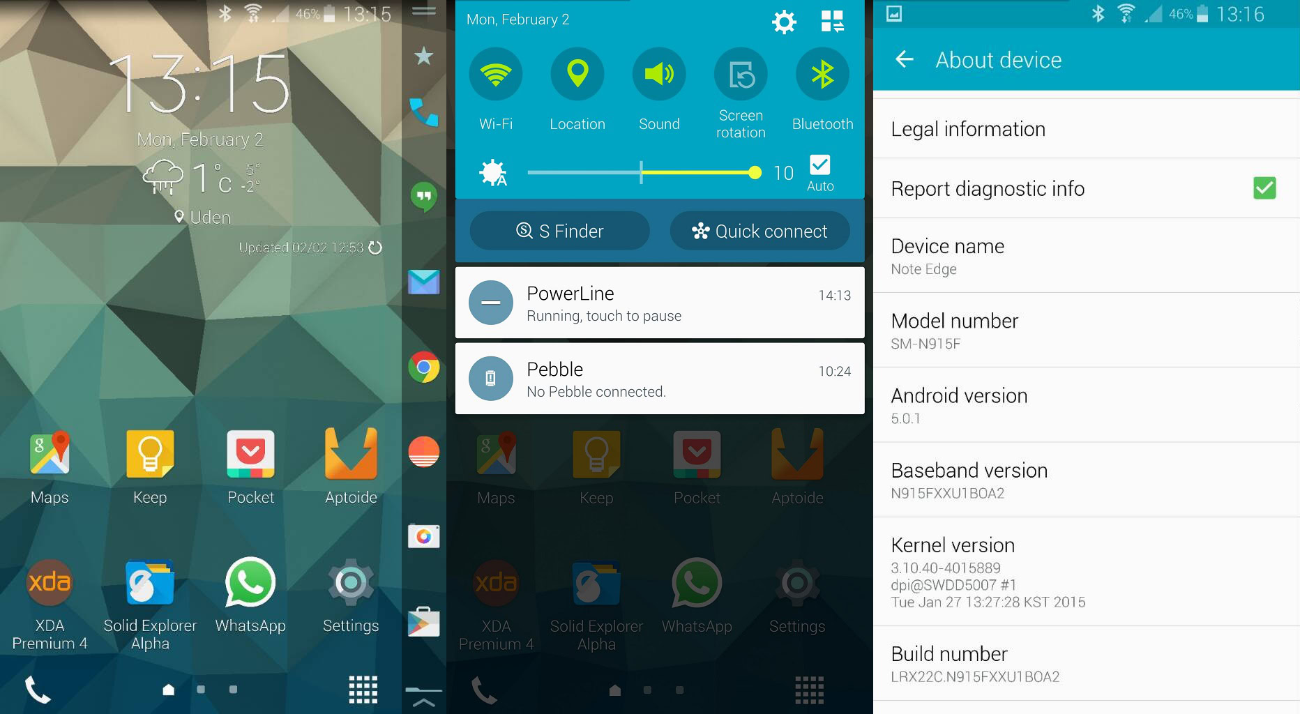 Galaxy Note Edge Lollipop Beta