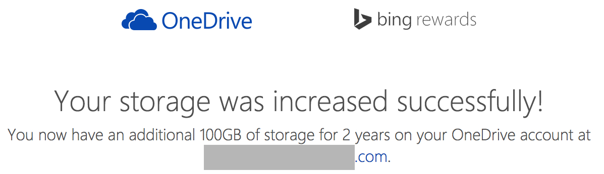 OneDrive free storage