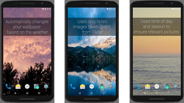 smart weather wallpaper Android apps weekly