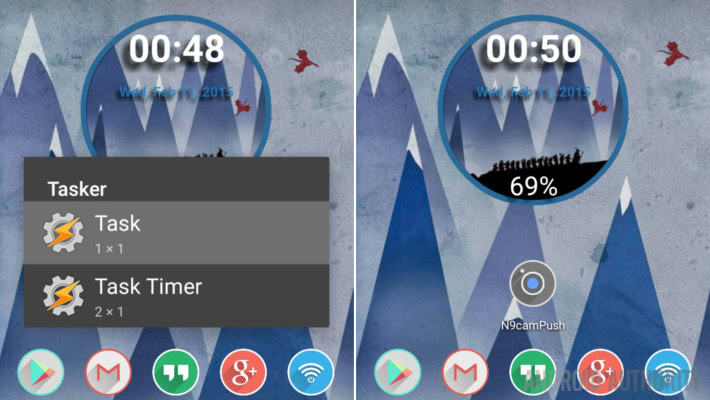 Tasker Task Widget Pushbullet camera